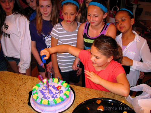 Sami Lights Her Birthday Candles With All Her Friends By Her Side. Sami Lights Her Birthday Candles With All Her Friends By Her Side.