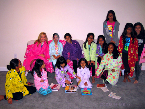 Group Photo In Spa Robes