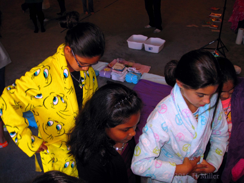 Putting On Spa Robes Putting On Spa Robes