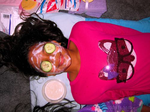 Smiling During Her Vanilla Facial Smiling During Her Vanilla Facial