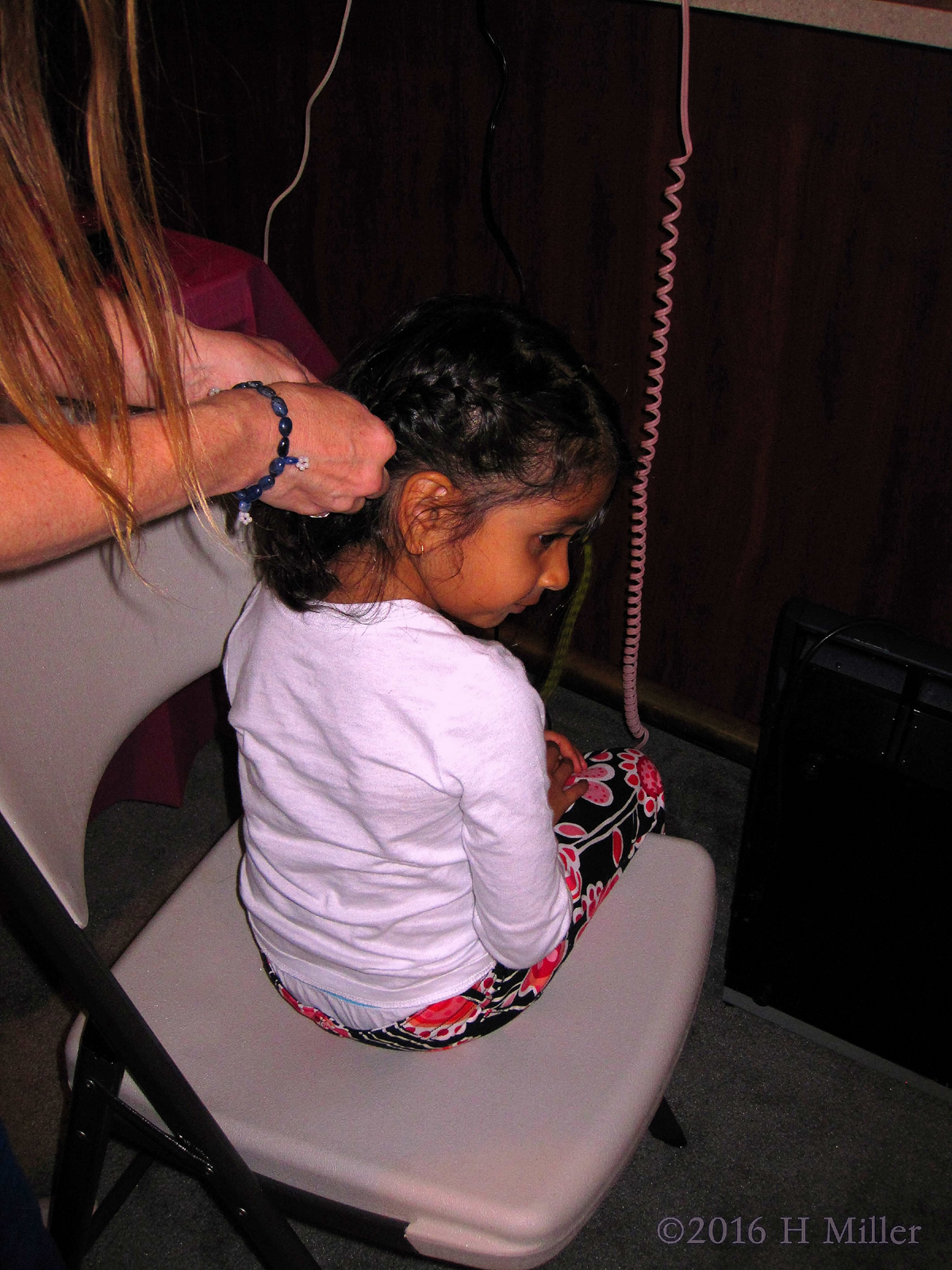 Getting Her Hair Done 