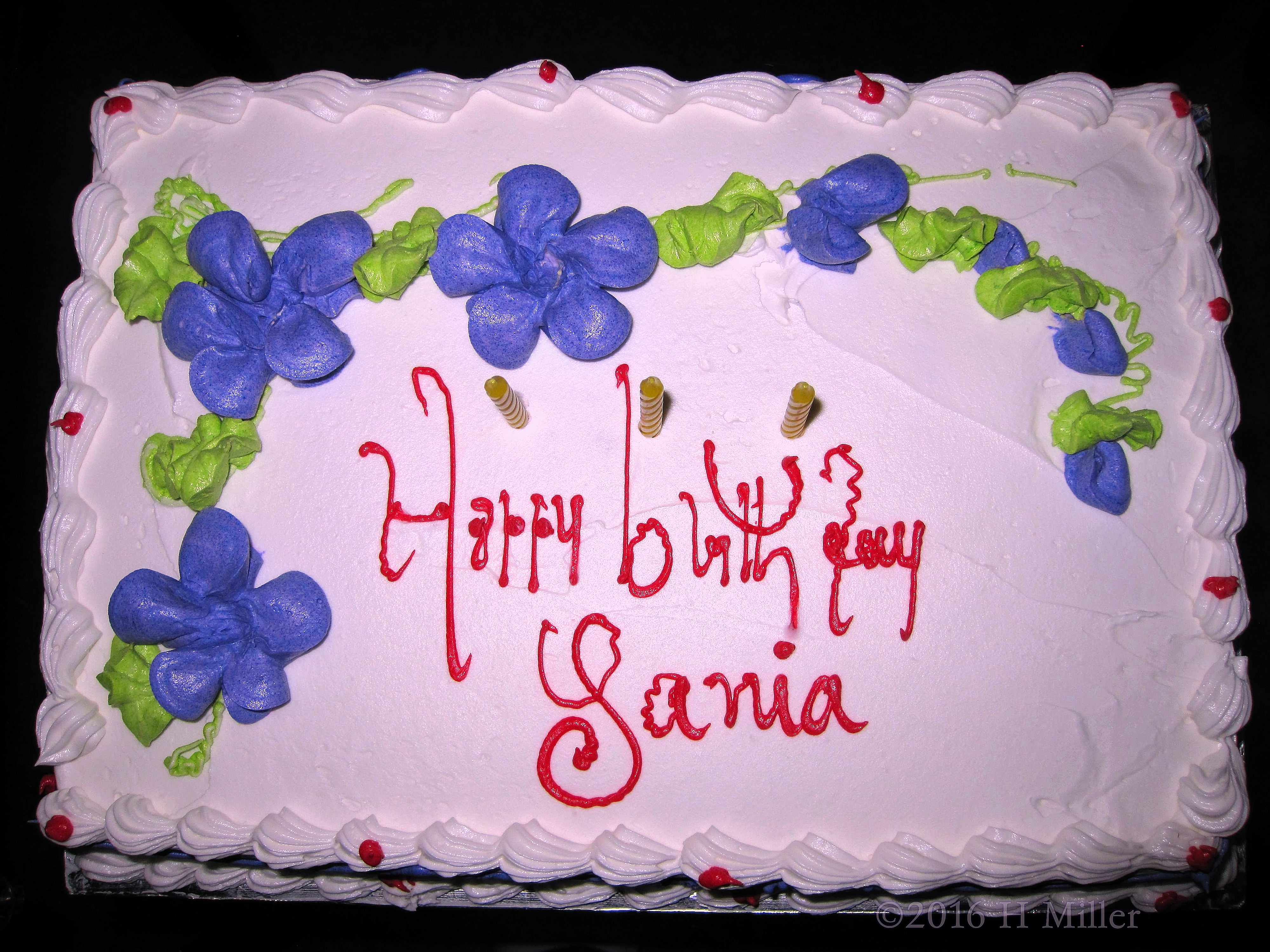 Sania's Birthday Cake Sania's Birthday Cake