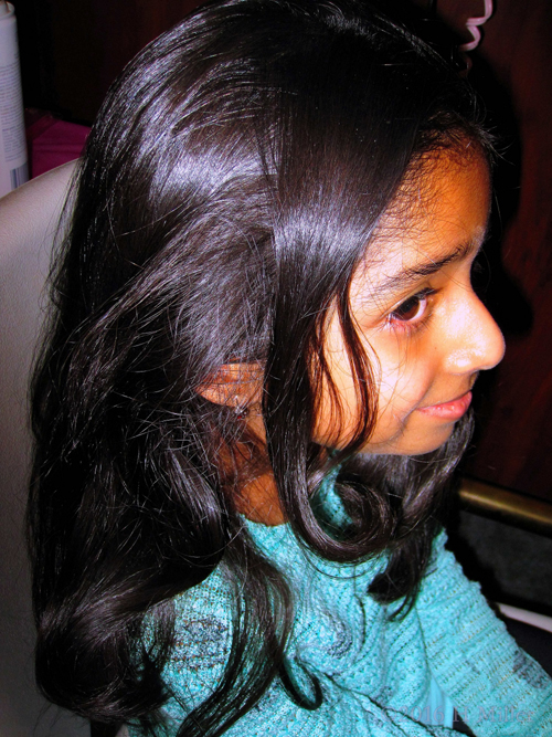 Cute Curled Hair At The Home Girls Spa Cute Curled Hair At The Home Girls Spa