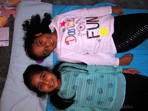 Having Fun With Friends Before Facials Having Fun With Friends Before Facials