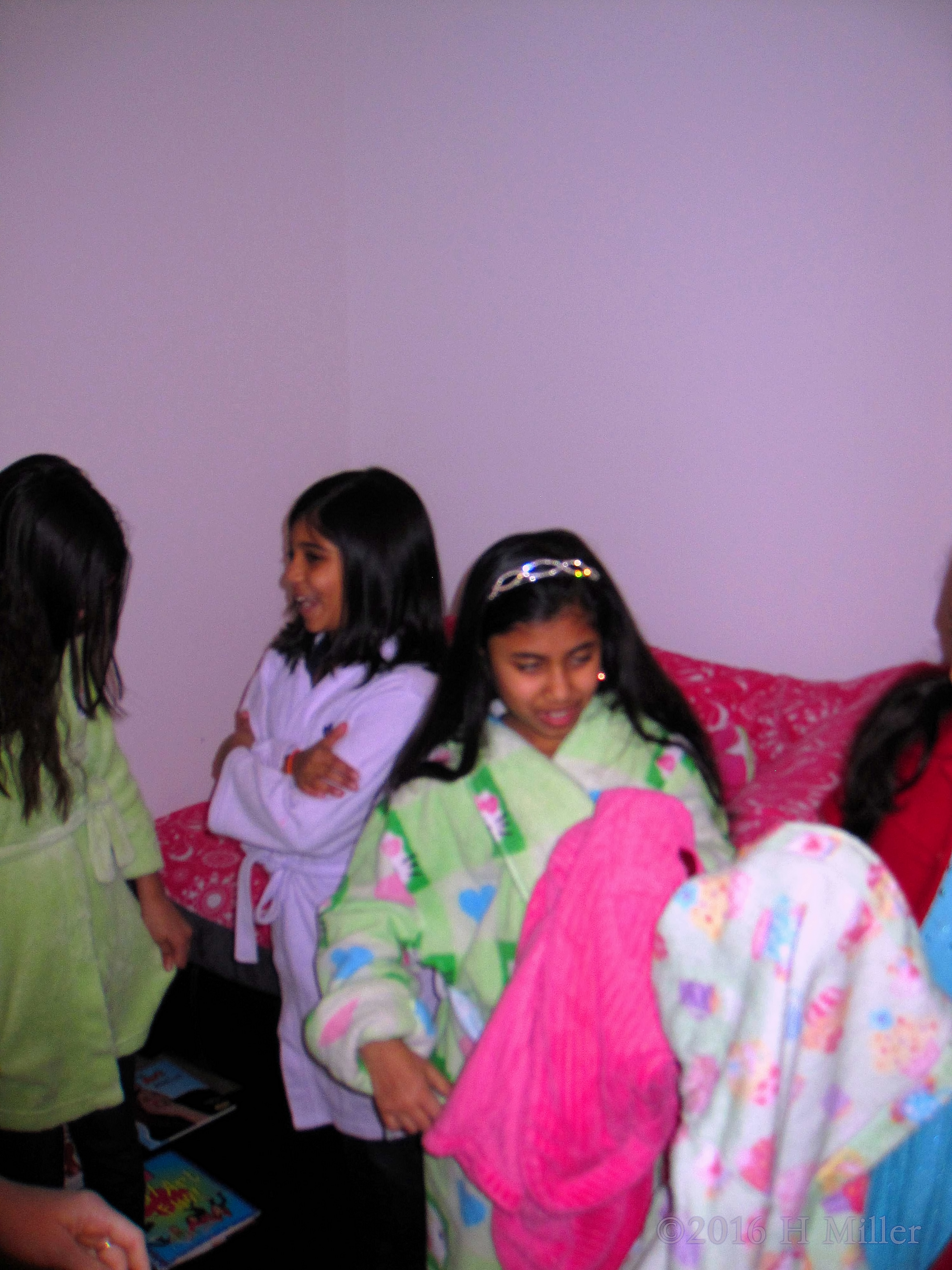 Putting On The Spa Robes. Putting On The Spa Robes.