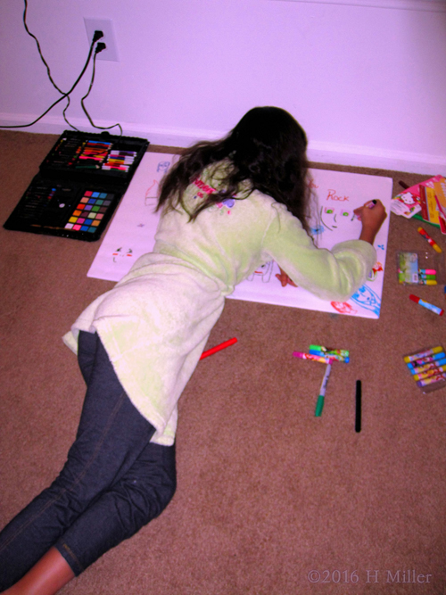 Adding Her Birthday Best Wishes To The Spa Birthday Card. Adding Her Birthday Best Wishes To The Spa Birthday Card.