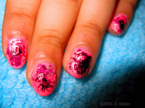 Tween Mani! PINK Marbling!! Tween Mani! PINK Marbling!!