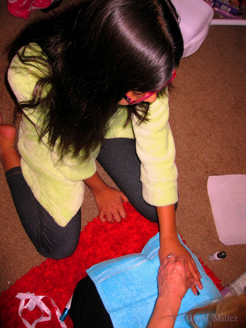 Working On Nail Art. Working On Nail Art.