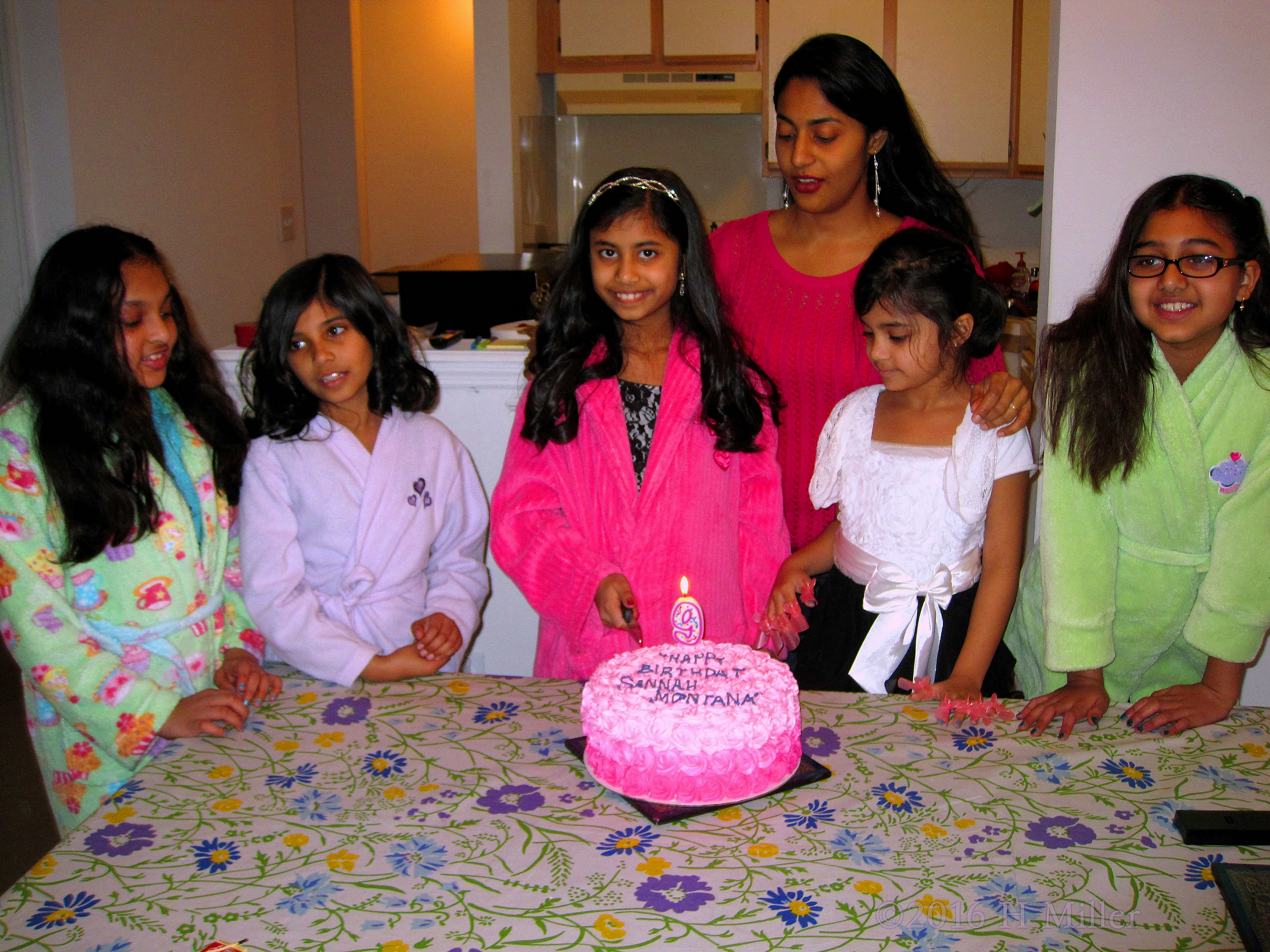 Singing Happy Birthday. Singing Happy Birthday.