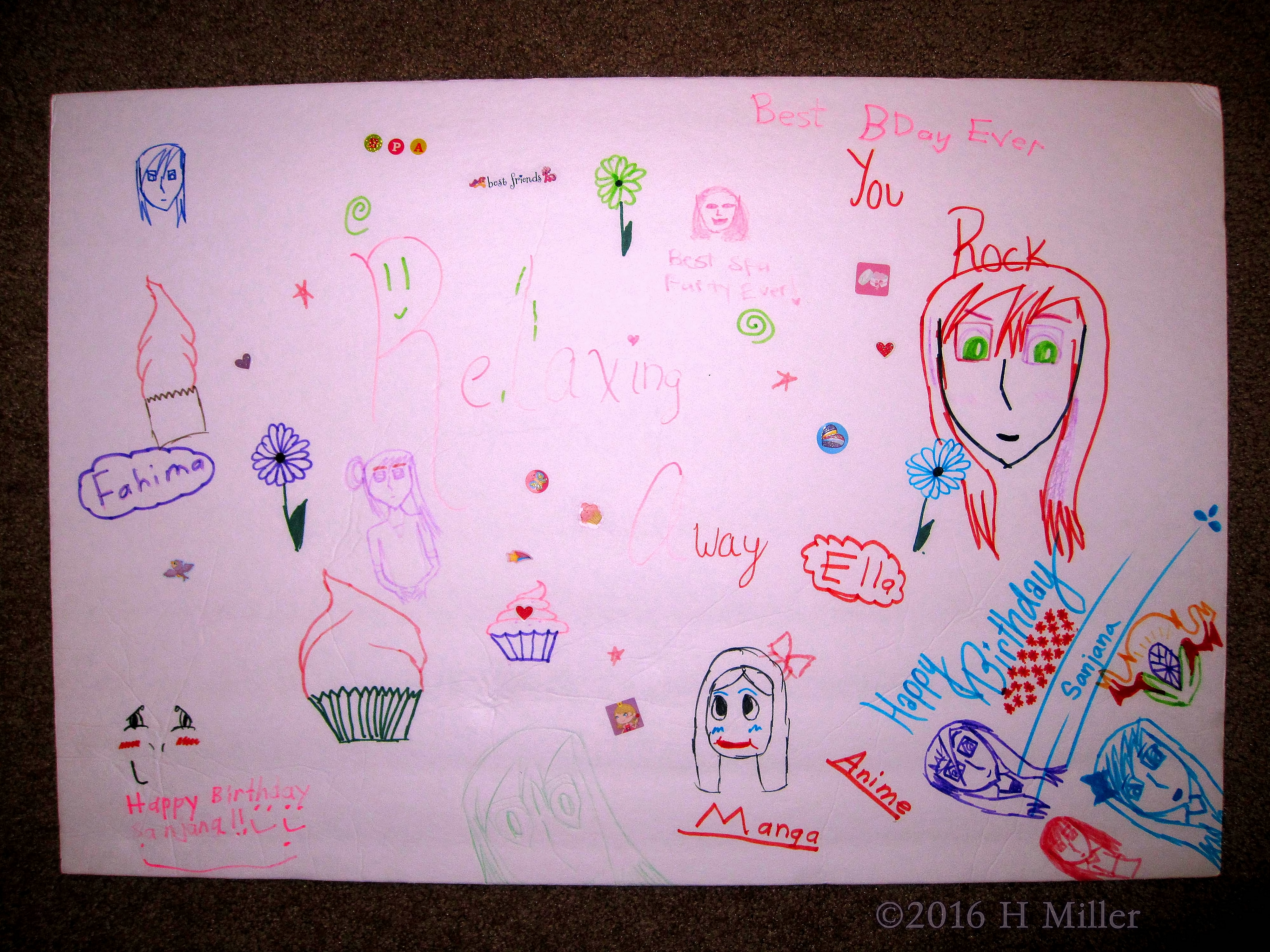 Spa Party Group Card For Sanjana! Spa Party Group Card For Sanjana!