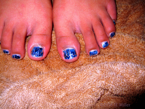 Amazing Shatter Effect! Kids Pedicure Party!