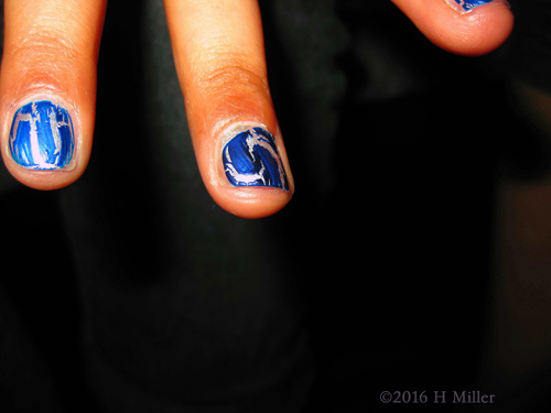 Electric Blue OPI Shatter On Silver. Do You See The Cool Design In The Randomness Also!! Electric Blue OPI Shatter On Silver. Do You See The Cool Design In The Randomness Also!!