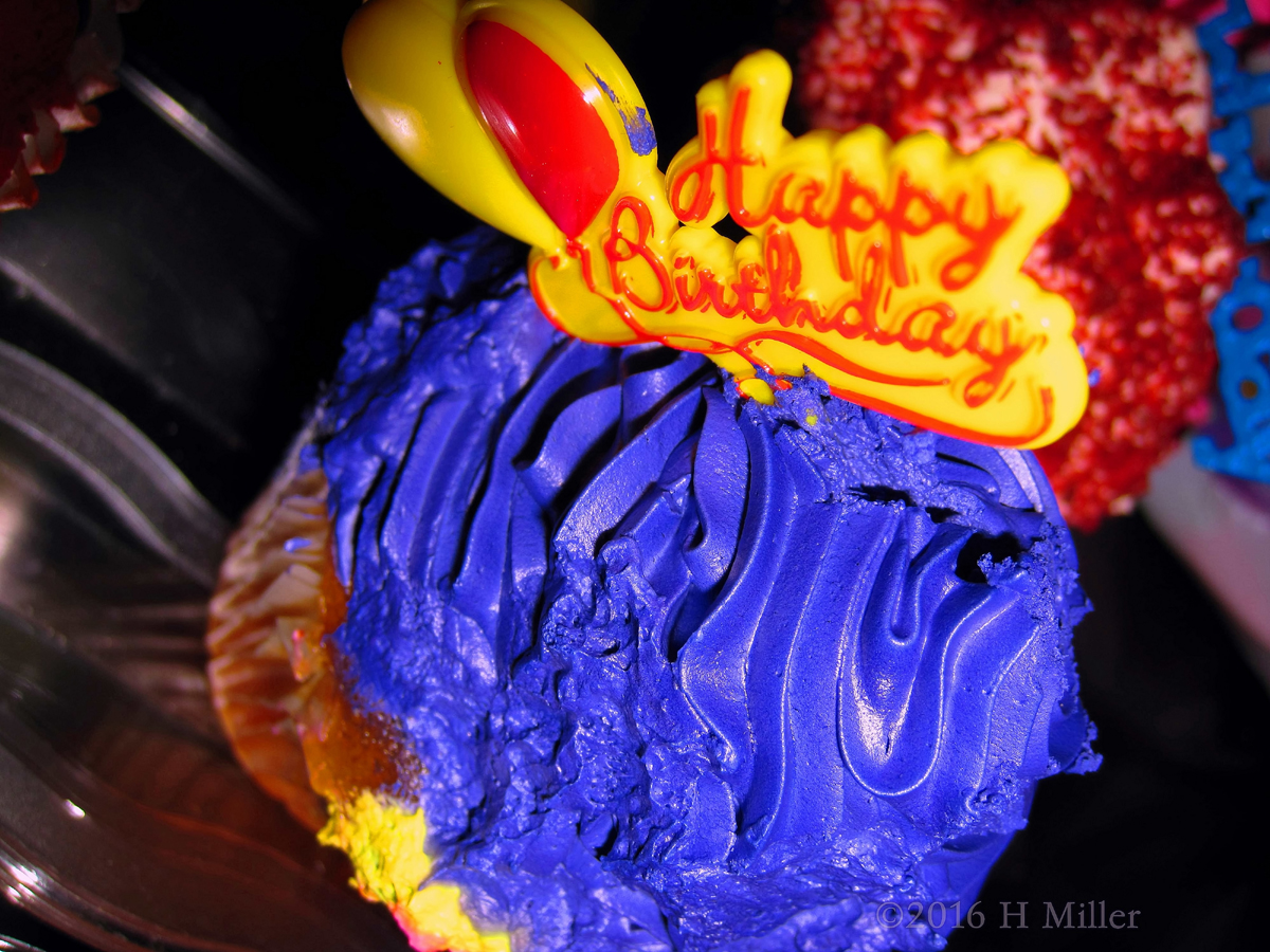 Yummy Blue Purple Cupcake