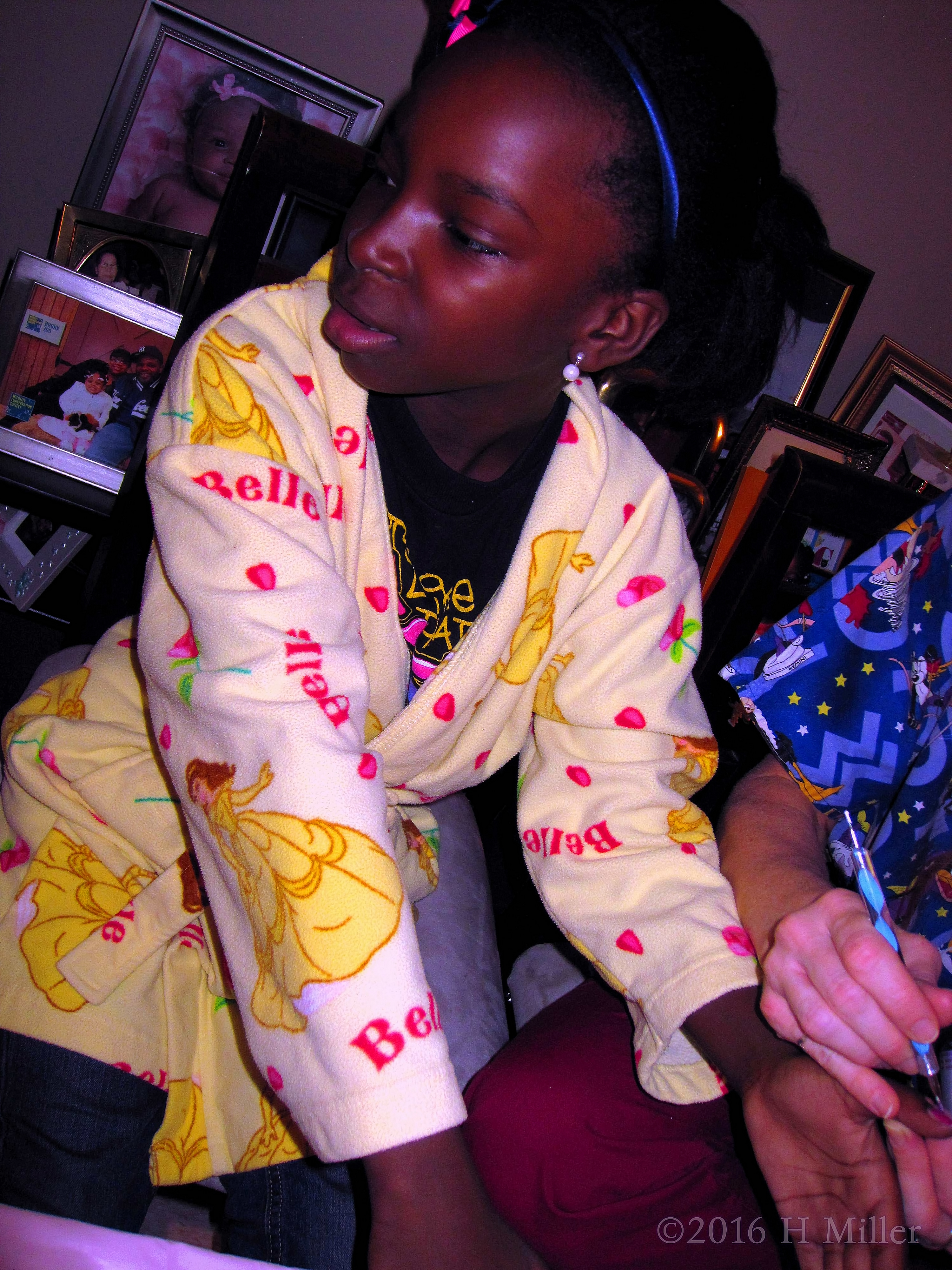 Getting Her Mini Mani Done! Getting Her Mini Mani Done!