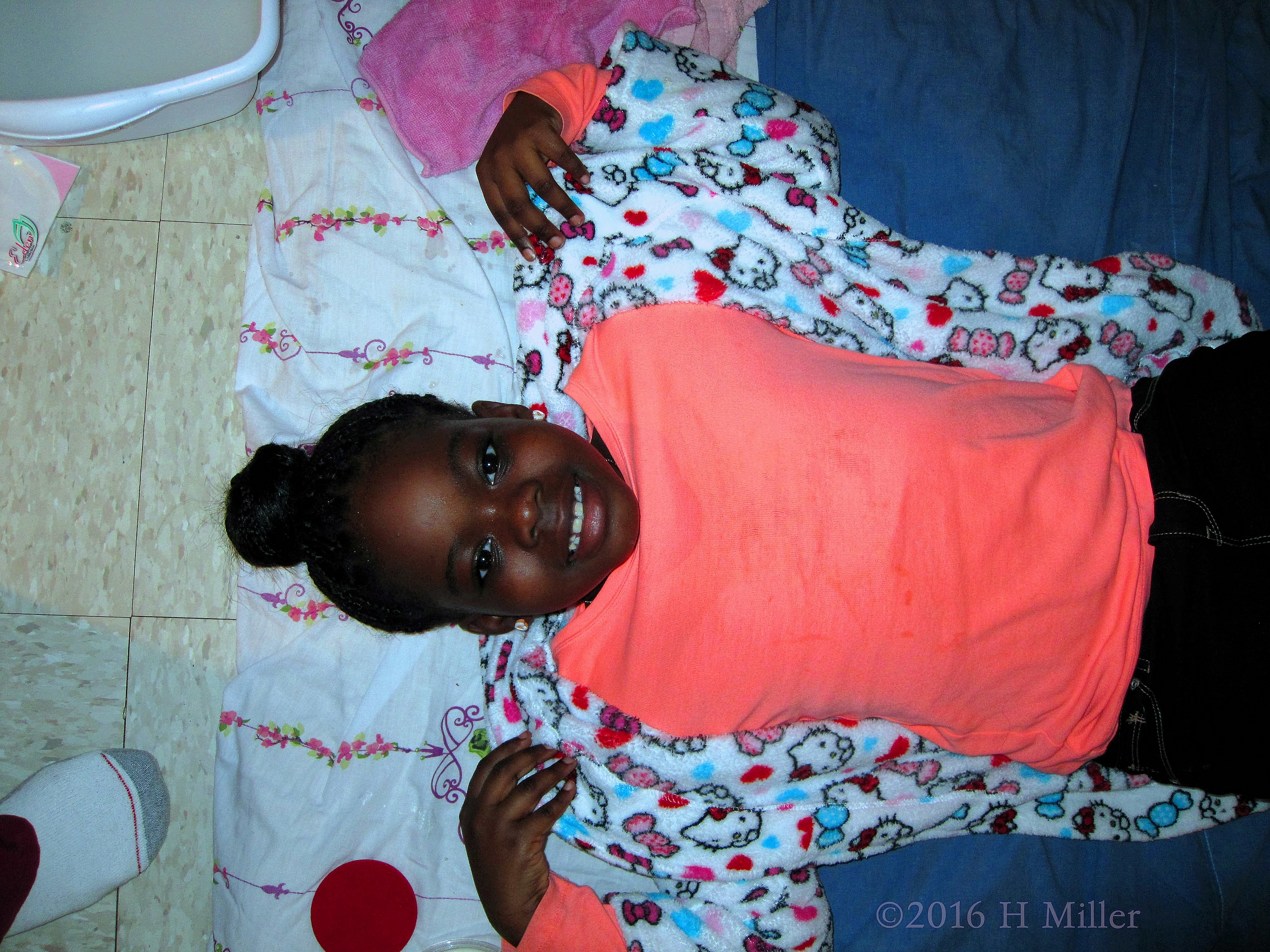 She's Super Ready For Her Girls Spa Facial! She's Super Ready For Her Girls Spa Facial!