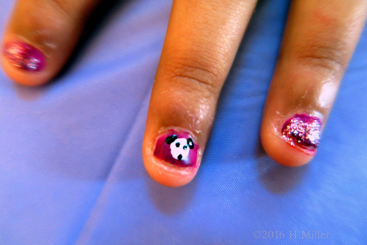 Sparkly And Adorable Doggie Kids Nail Designs! 