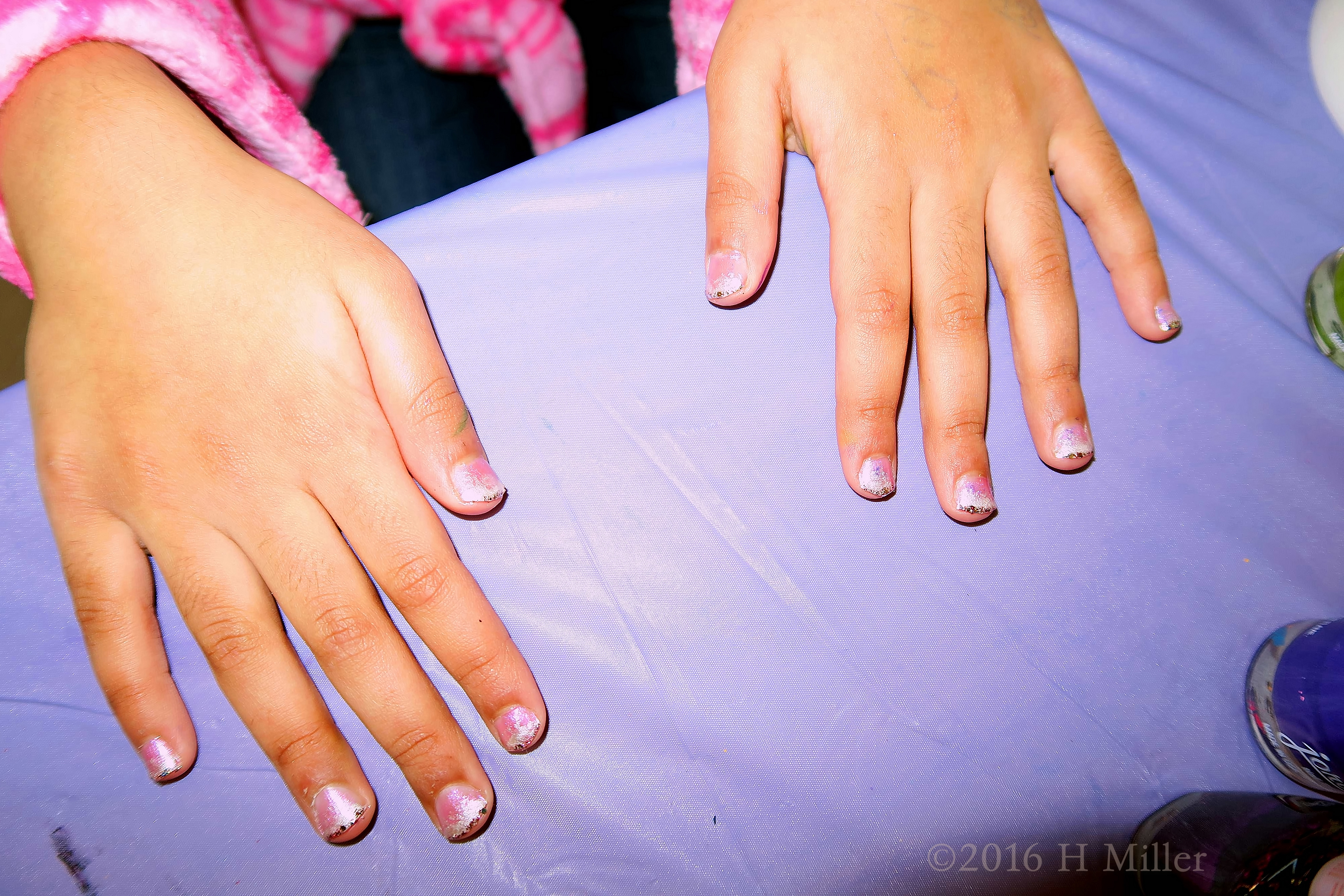 A Cute Take On The Kids French Mani A Cute Take On The Kids French Mani
