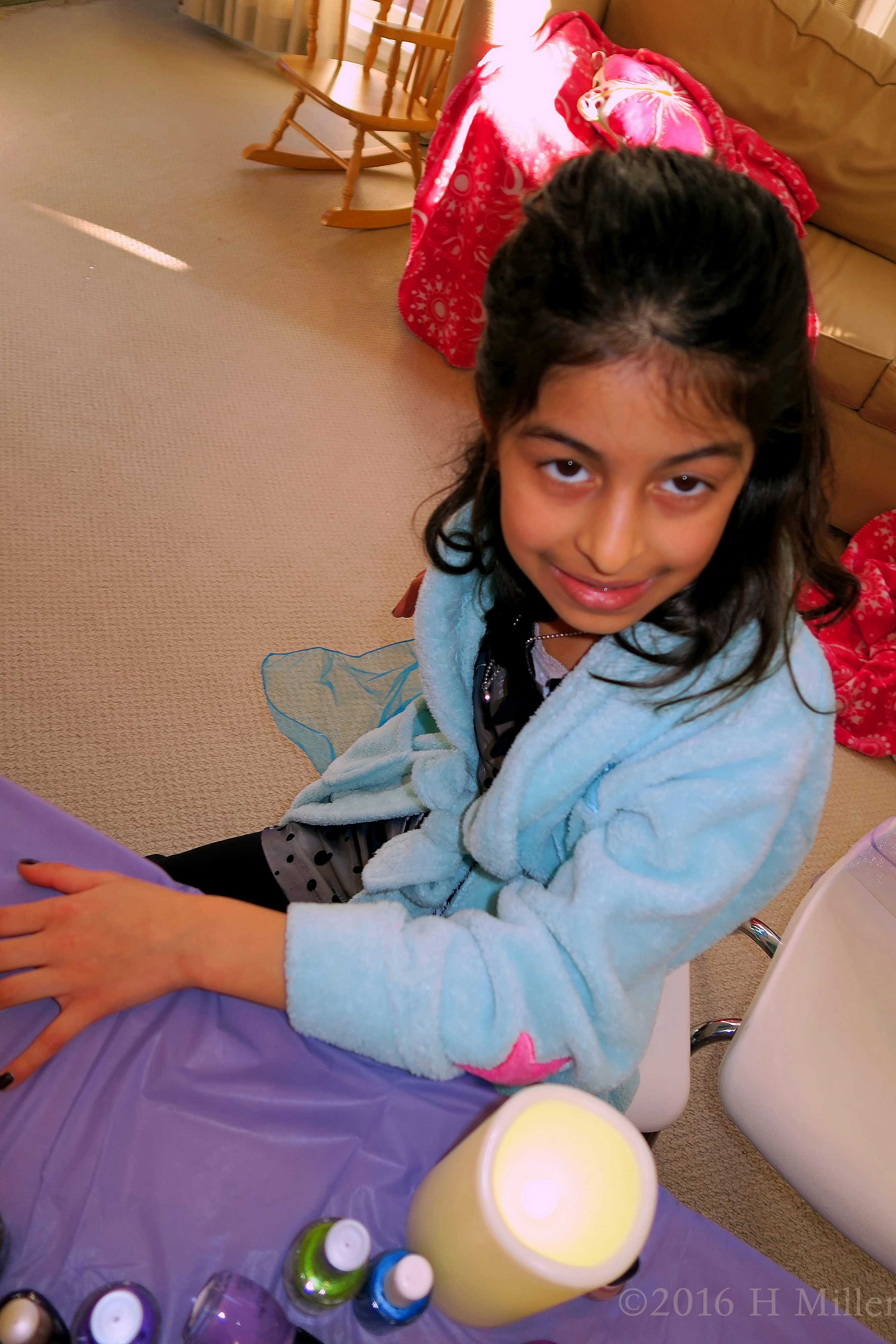 This Girls Mini Manicure Is In Progress This Girls Mini Manicure Is In Progress