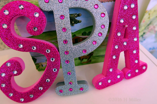 Beautiful Jeweled Spa Letters. Beautiful Jeweled Spa Letters.