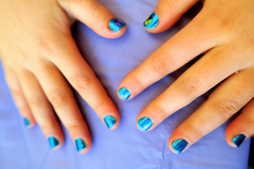 Shiniest Kids Mani Ever! Shiniest Kids Mani Ever!