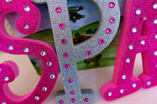 Sparkly Spa Letters!