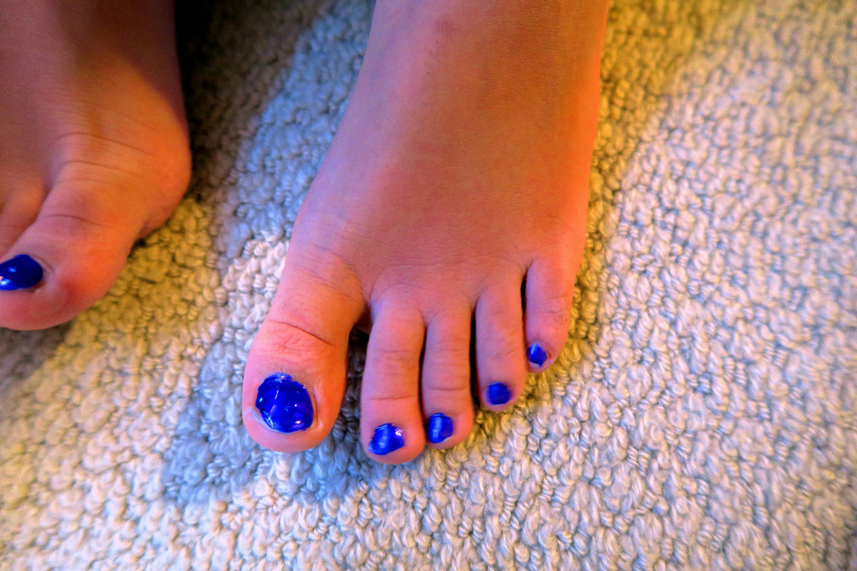 Awesome Purple Kids Pedi 