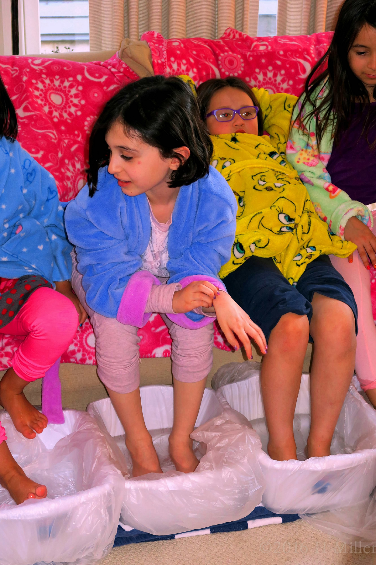 Totally Relaxed At The Kids Pedi Footbath Activity 