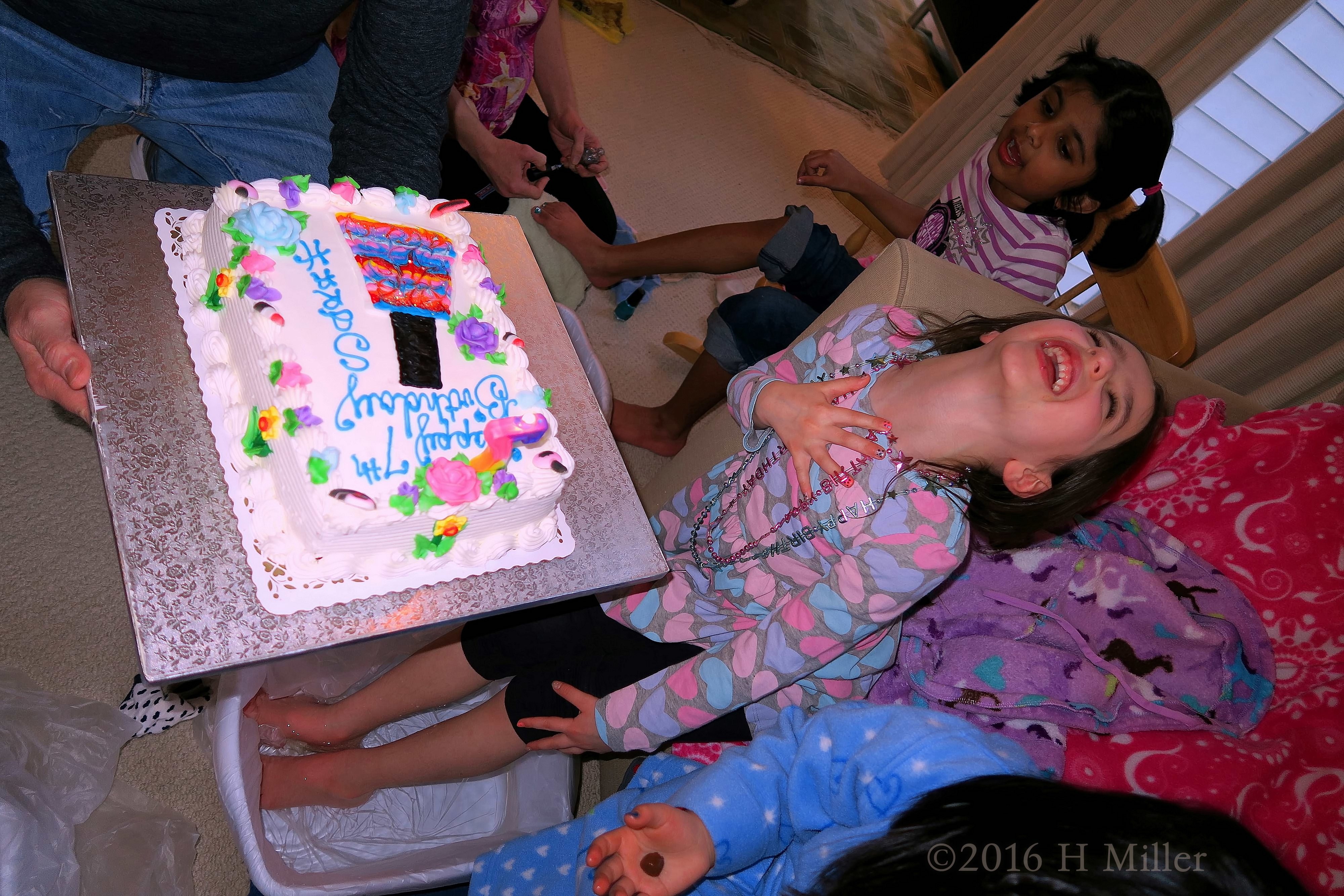 The Birthday Girl Adores Her Spa Themed Cake. The Birthday Girl Adores Her Spa Themed Cake.
