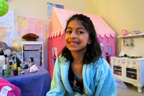 A Big Kids Spa Party Smile!