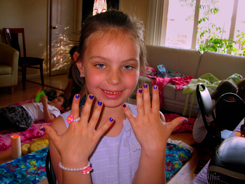 A Very Pretty Manicure For A Very Happy Girl!