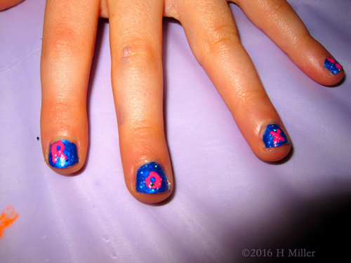 Pink Ribbon Mini Mani Nail Art Pink Ribbon Mini Mani Nail Art