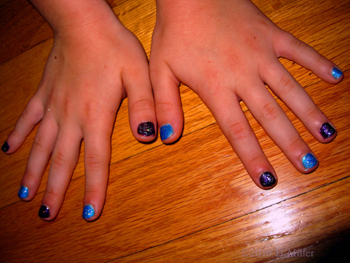 Pretty Blue Mini Manicure