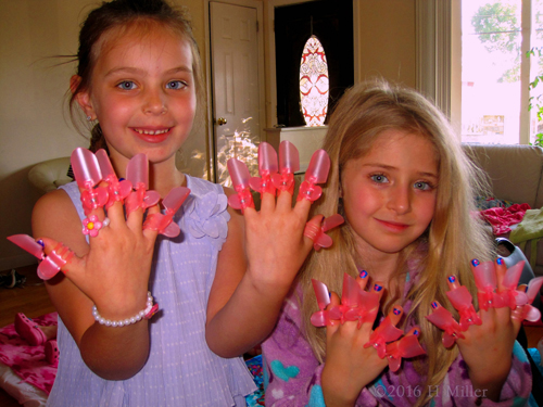 Showing Off Their Manicure Protectors