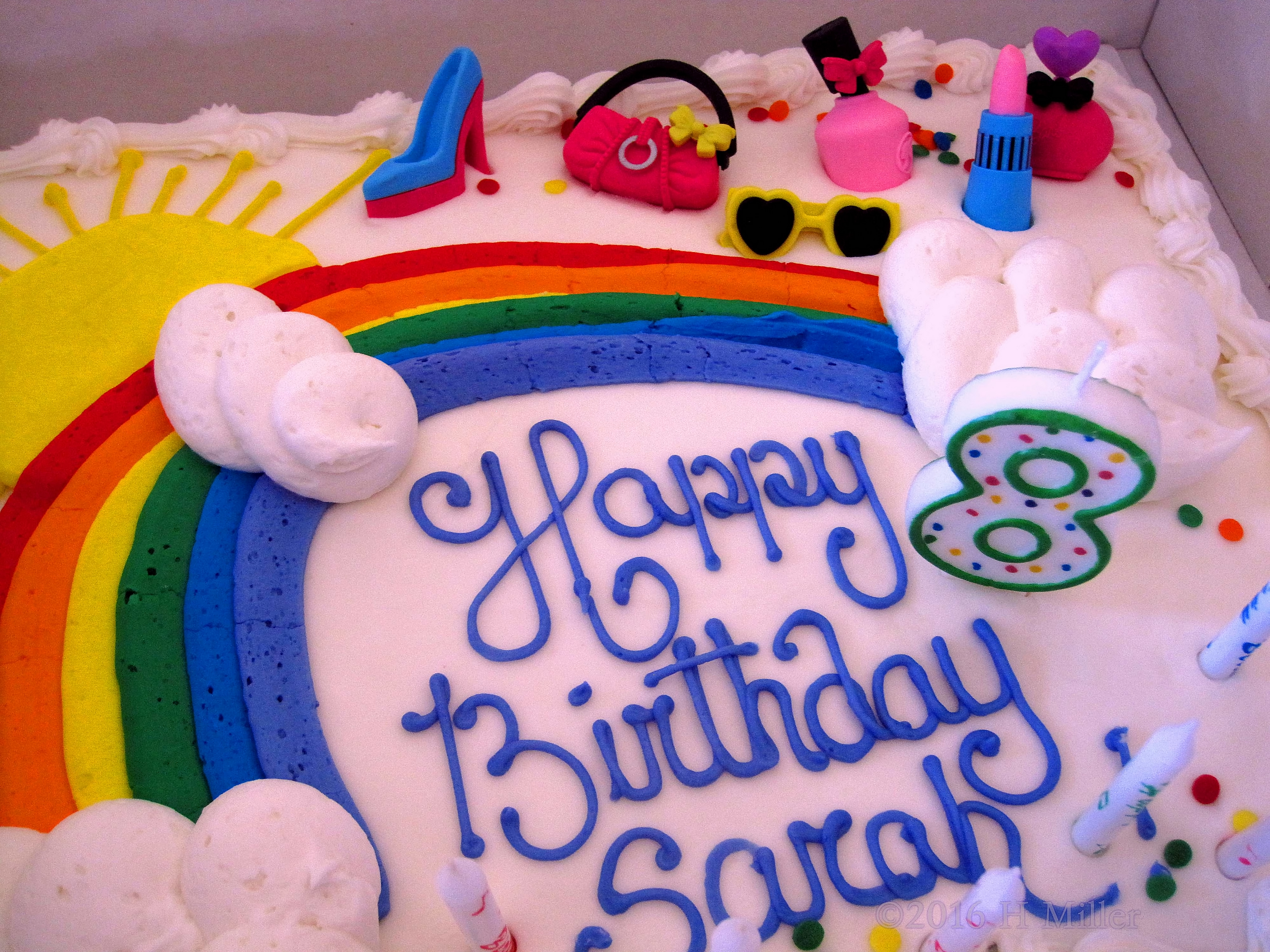 Spa Themed Birthday Cake 