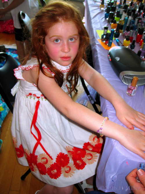 Getting A Manicure At The Party Getting A Manicure At The Party