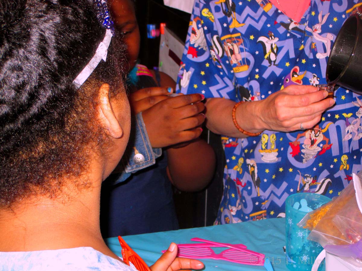 Pouring The Wax For The Lip Balm Craft 