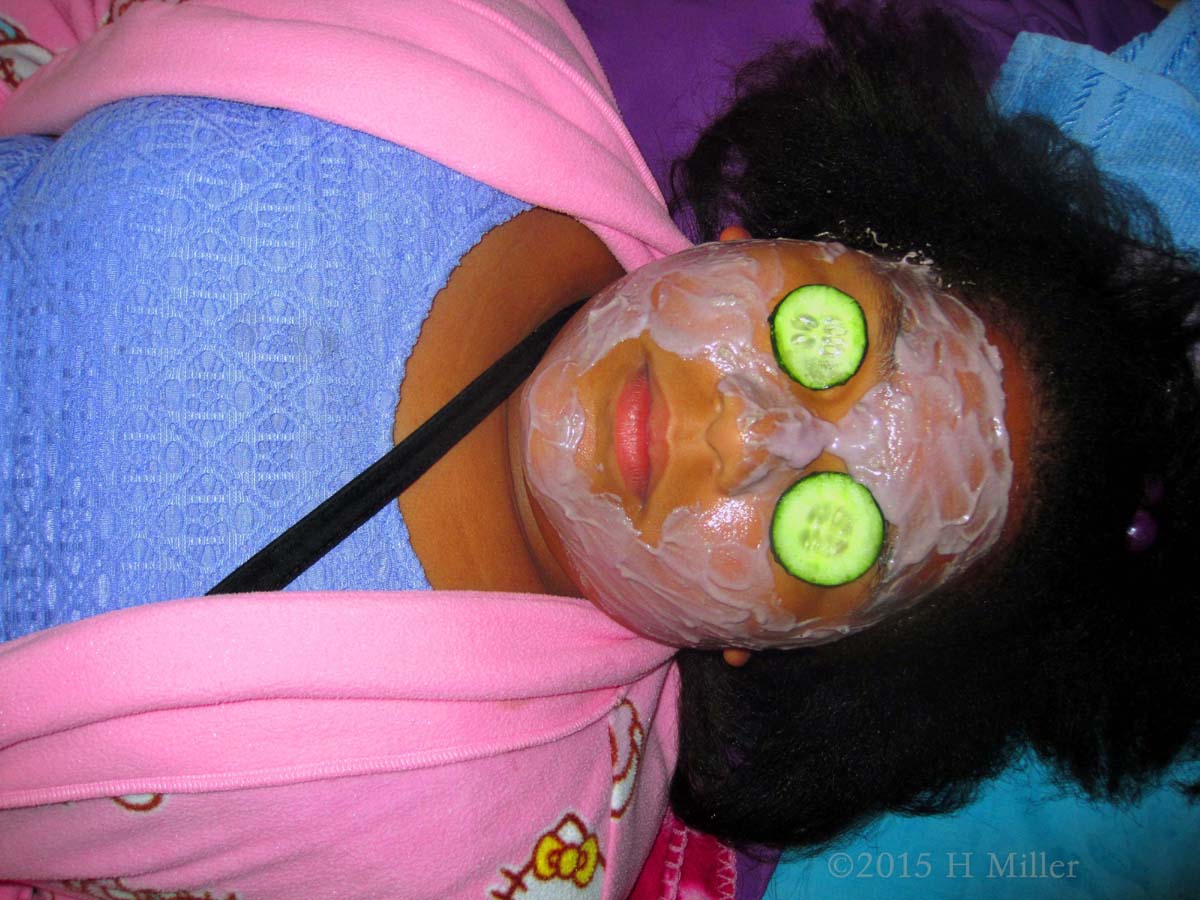 The Cucumbers On The Eyes Is Everyones Favorite Part Of The Kids Facial 