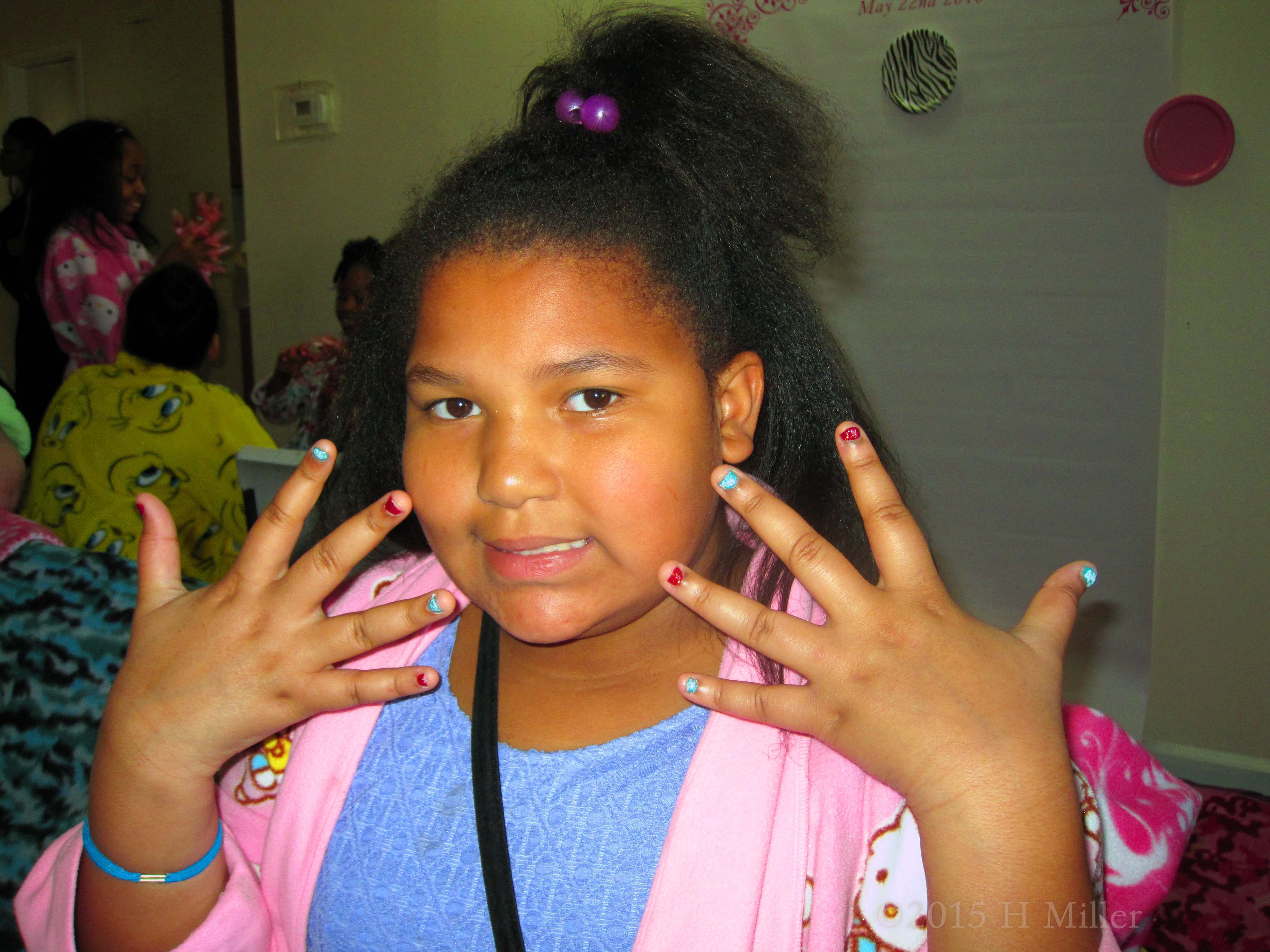 Her Nails Are Finished! Her Nails Are Finished!