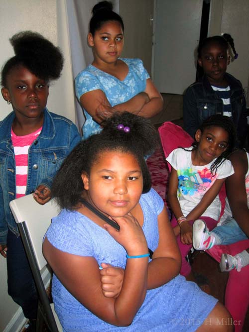 Watching TV Waiting For Their Turn