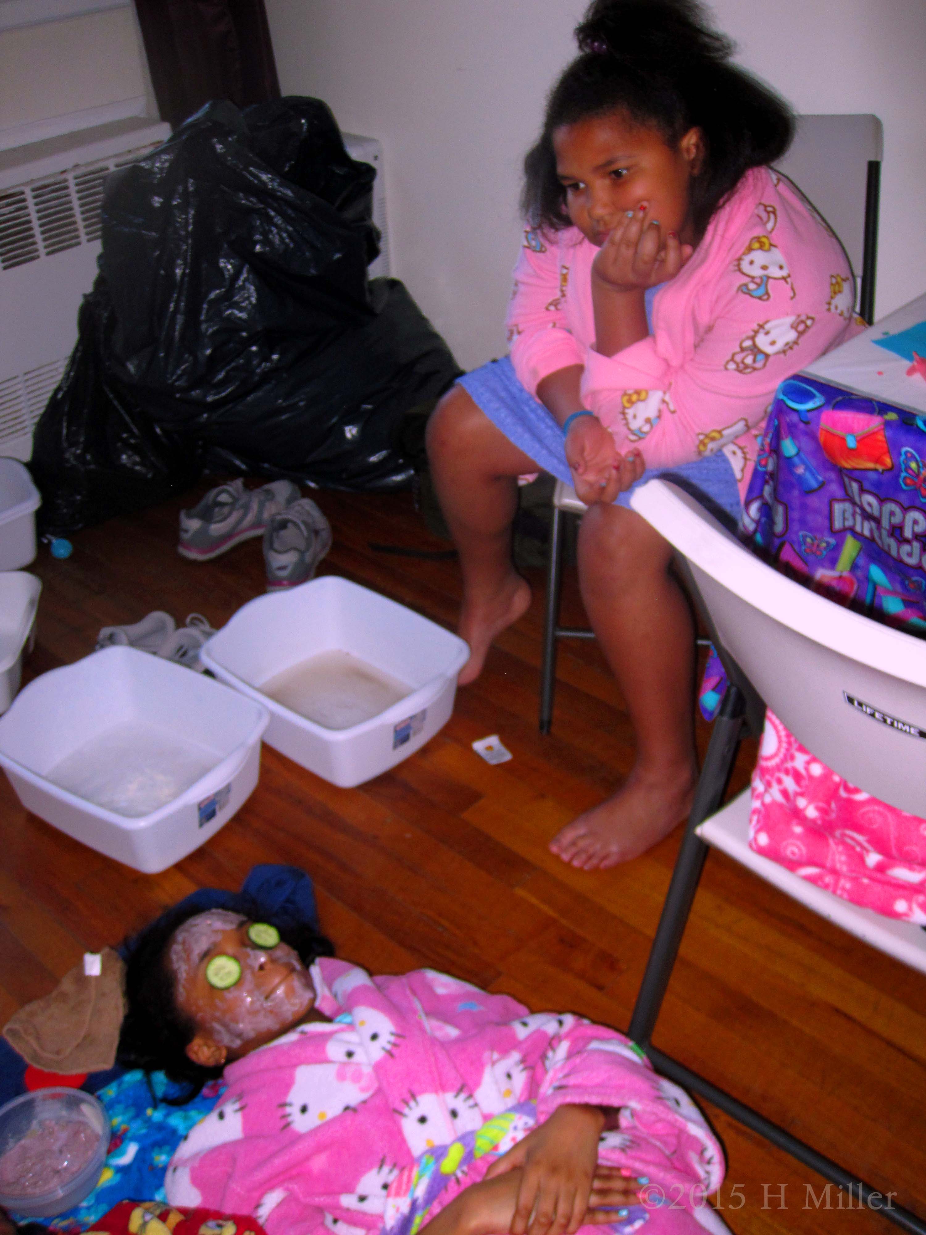 Calmly Relaxing With Cukes And Masque Calmly Relaxing With Cukes And Masque