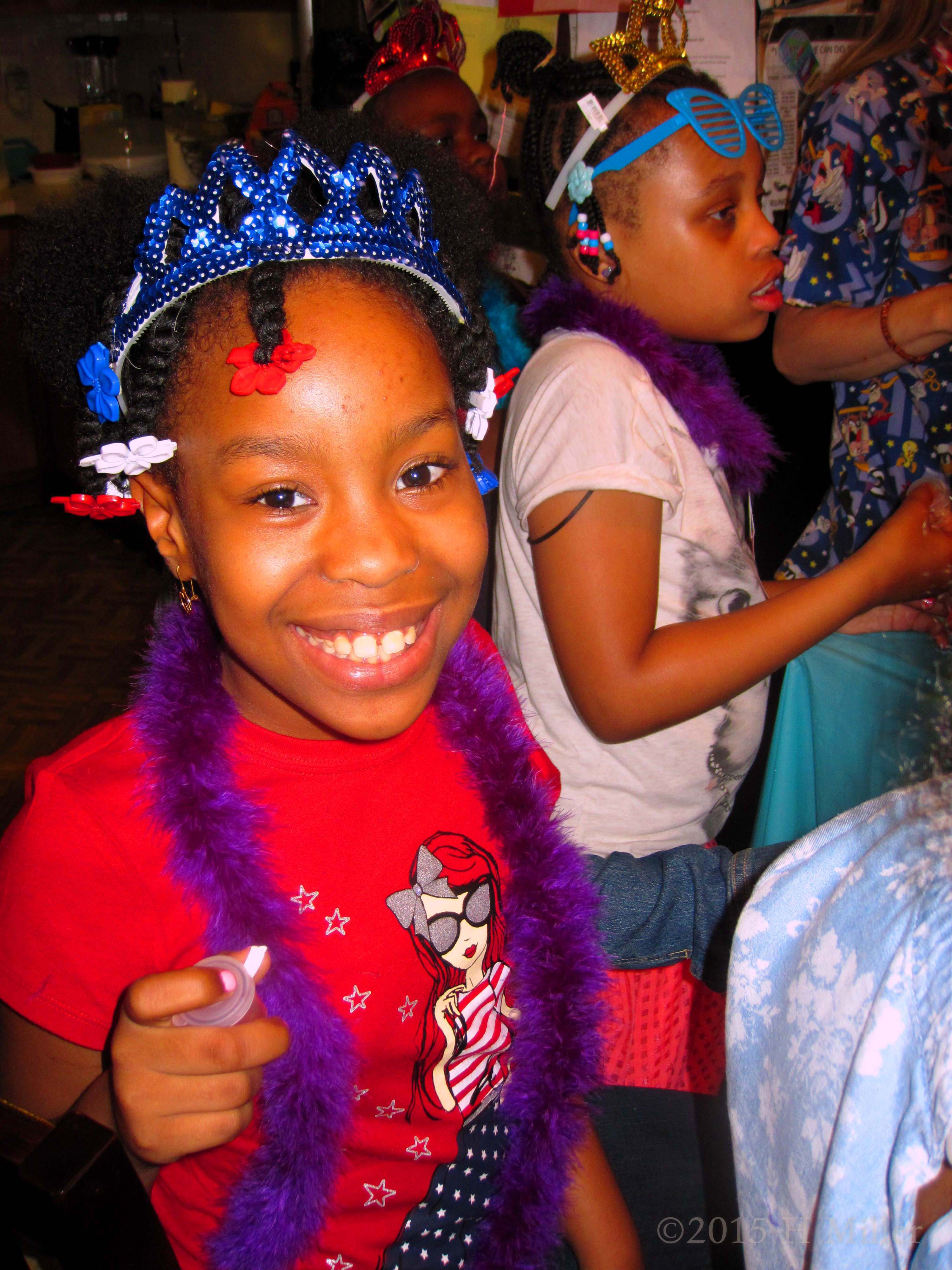 Pausing To Smile For The Camera While Shaking Her Lip Balm Kids Craft 
