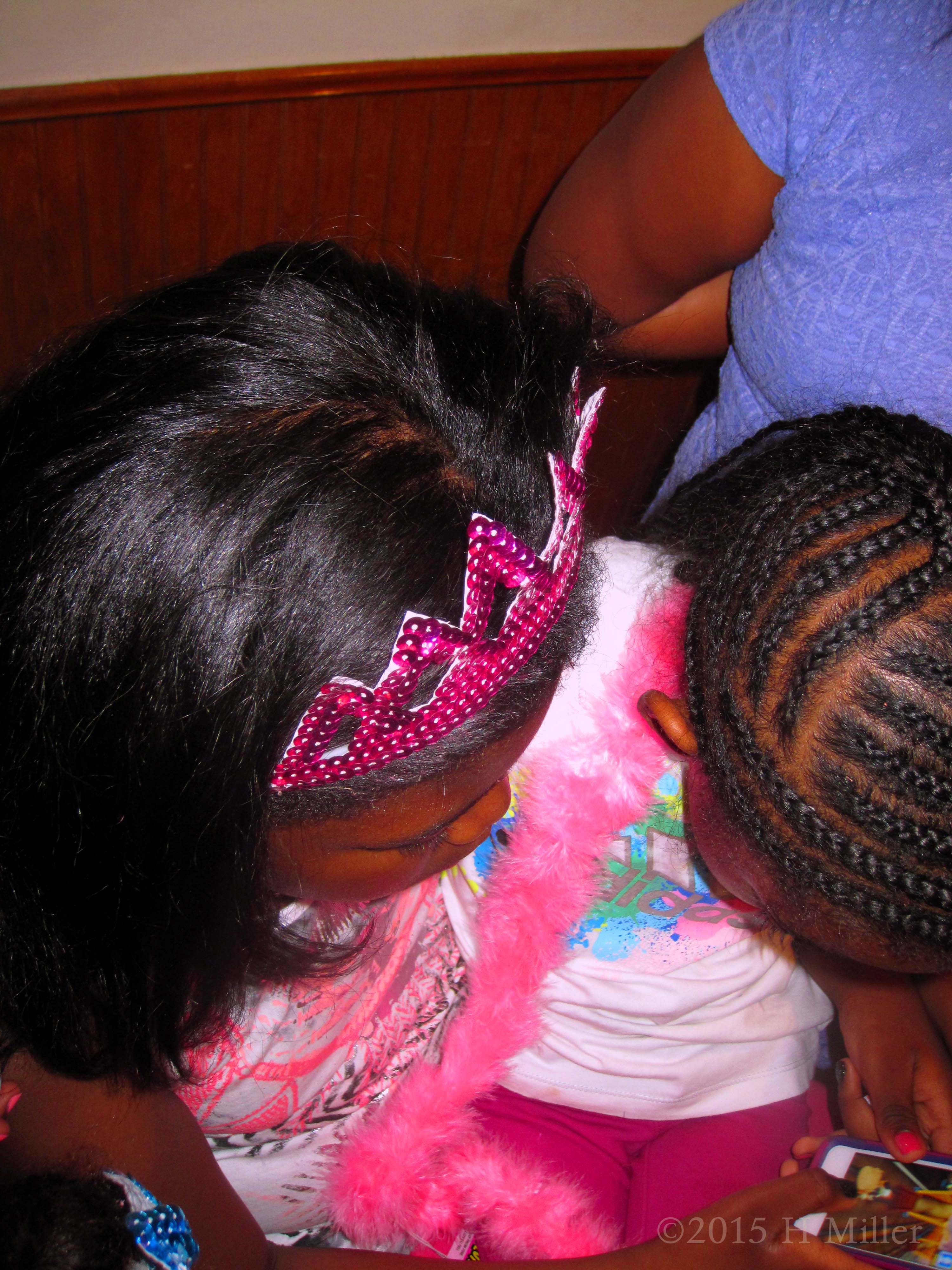 Playing With The Phone While Making Crafts Playing With The Phone While Making Crafts