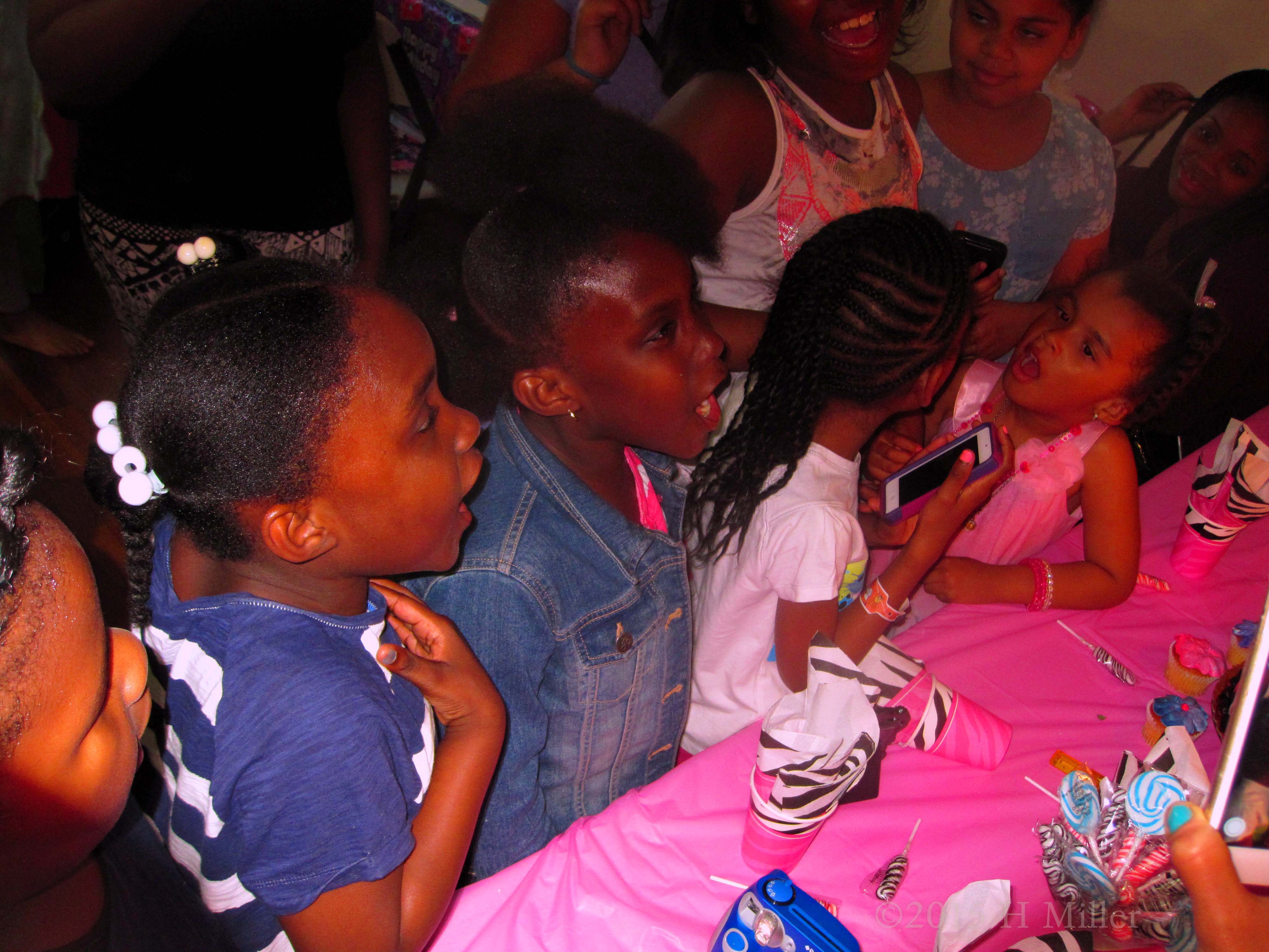 Singing Happy Birthday=To Sariah, The Birthday Girl Singing Happy Birthday=To Sariah, The Birthday Girl