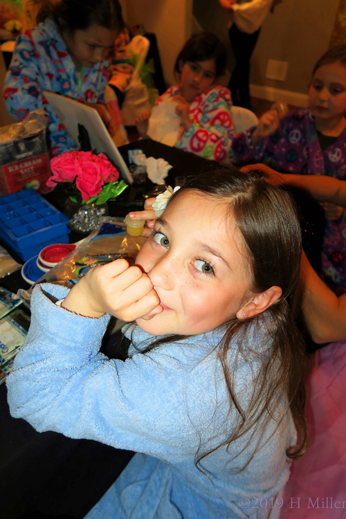 Busy Girls At The Kids Craft Table