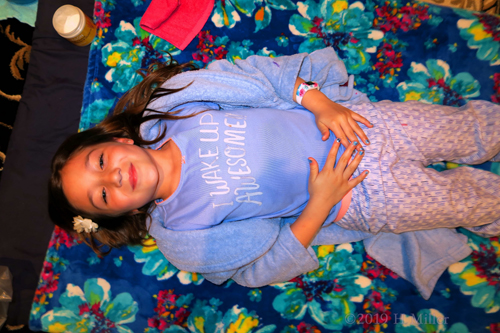 Girl Is About To Start Her Facial For Kids Girl Is About To Start Her Facial For Kids