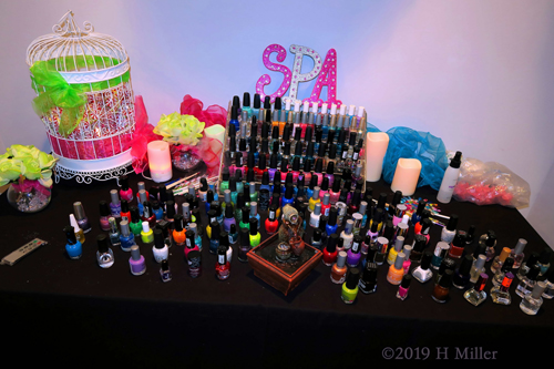 So Many Beautiful Polishes Are Nicely Organized At The Nail Sp