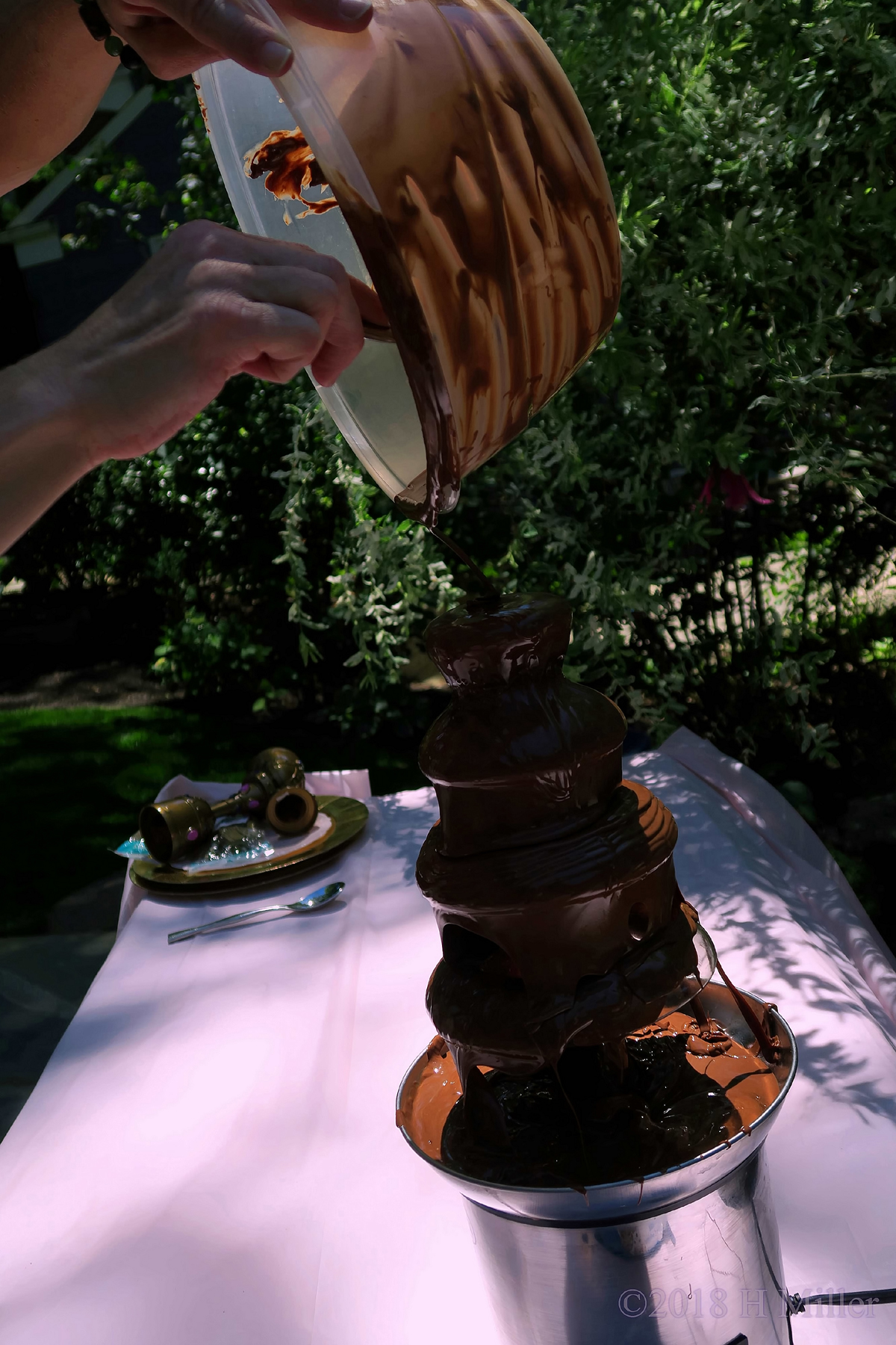 Creating The Chocolate Fountain! 