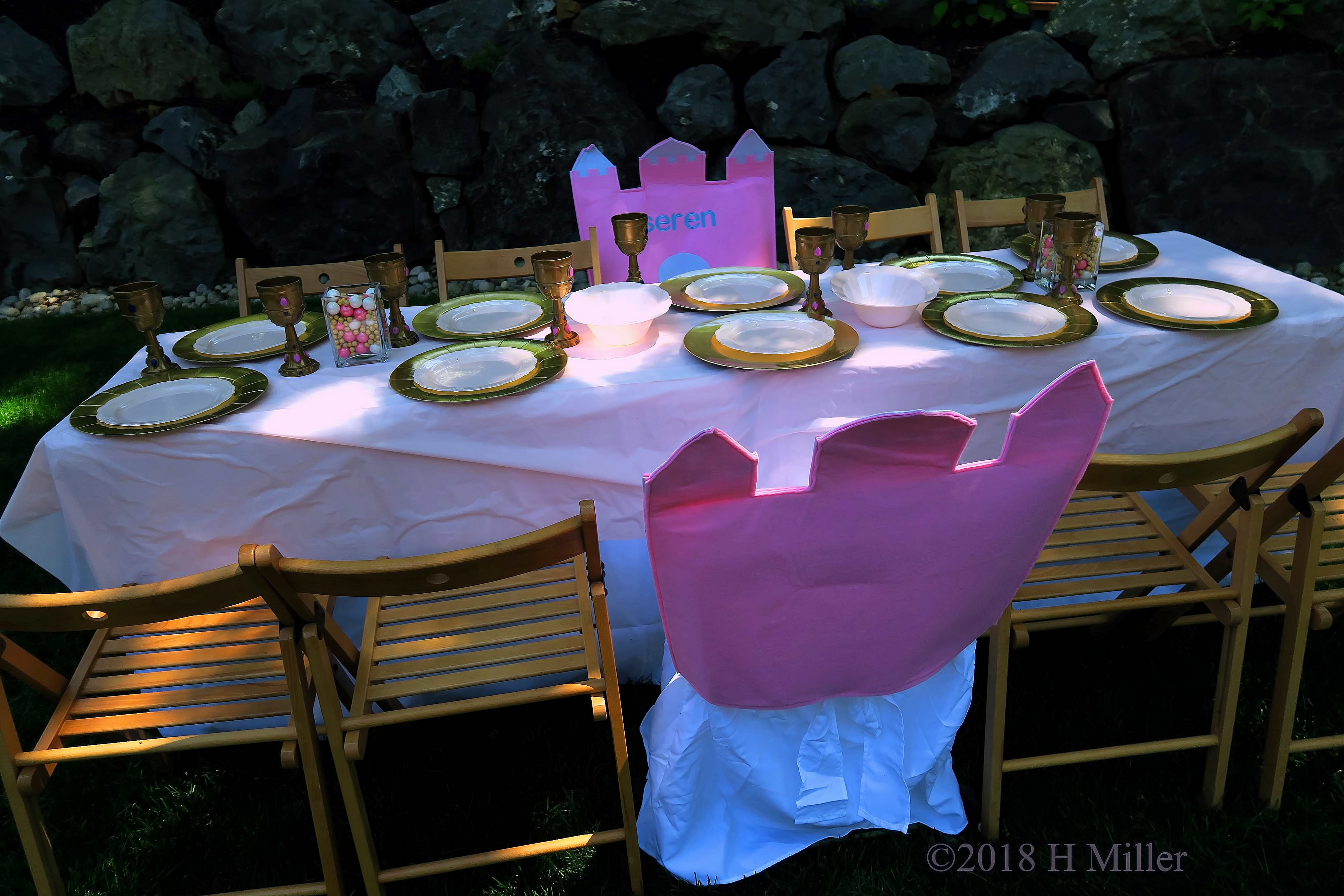 A Beautiful Birthday Girl Table Set Up 