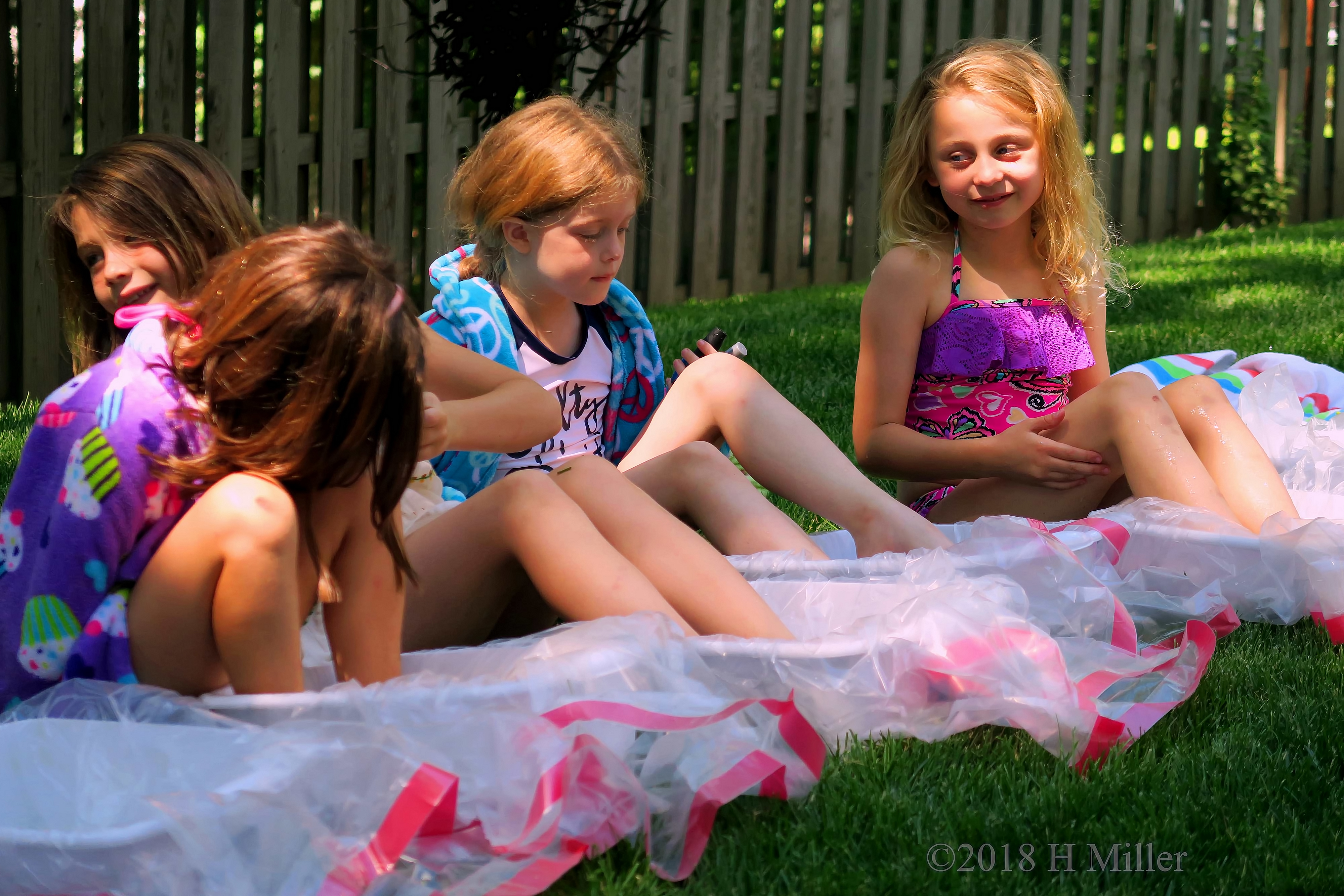 Birthday Guests Chatting Over Colors During Kids Pedicures 4