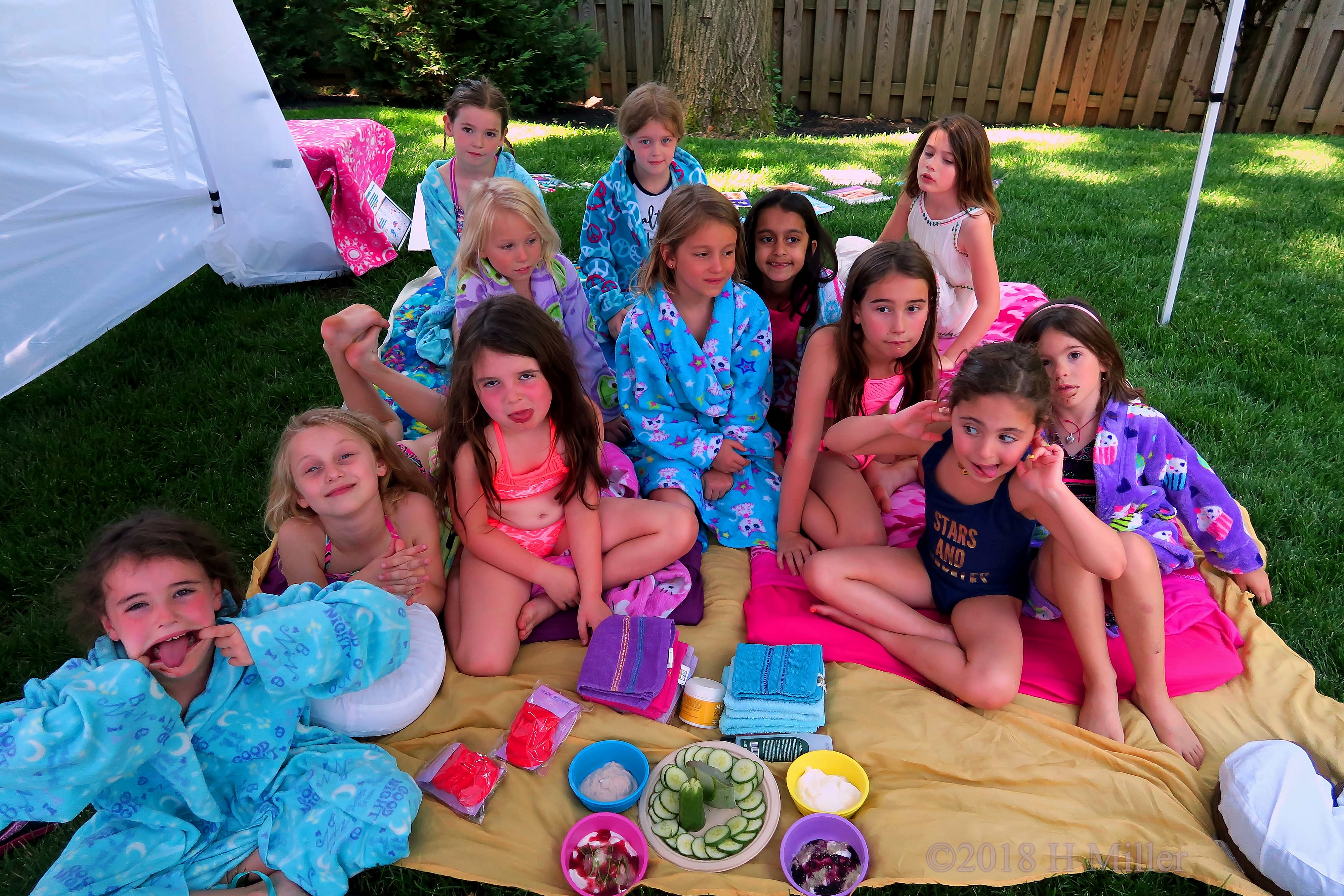 Group Photo Of Spa Party Guests Group Photo Of Spa Party Guests